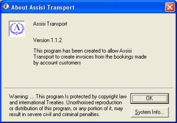 AT Booking System - About