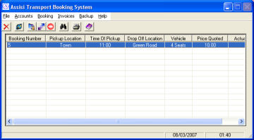 AT Booking System - Main